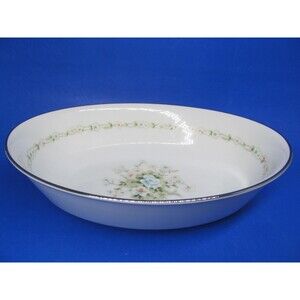 Noritake Contemporary Poetry Oval Serving Bowl And Creamer Read Description